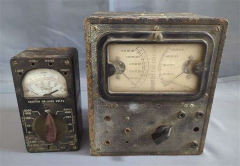 Vintage Triplett Volt Ohm Milliammeter And Triplett Multimeter, Model 666 - Mayo Auction & Realty