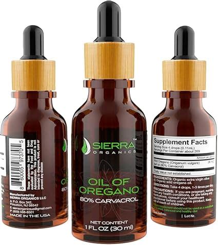 Amazon Oil Of Oregano Sierra Organics Super Strength 80