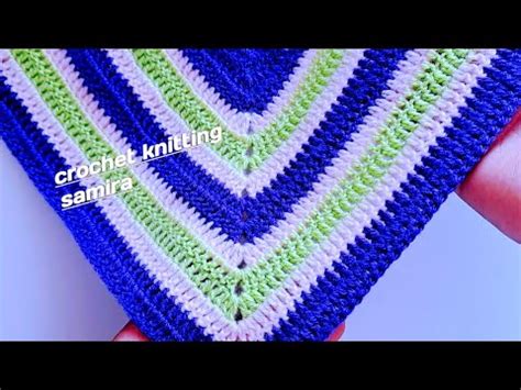 Beginner Crochet Shawl How To Crochet A Triangle Shawl For Beginners