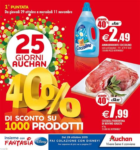 Volantino Auchan 25 Giorni 40 Di Sconto Su 1000 Prodotti Dal 29