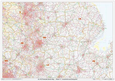 East Anglia Postcode Sector Map S8 Map Logic