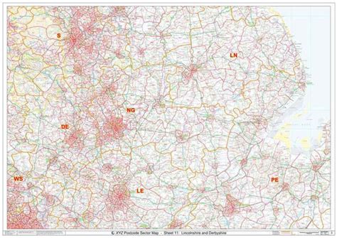 East Anglia Postcode Sector Map S8 Map Logic