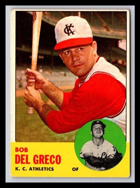 Topps Bob Del Greco Gd Ebay