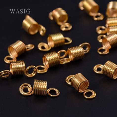 Gold And Silver Metal Spring Tube Ring Dreadlock Beads For Braids