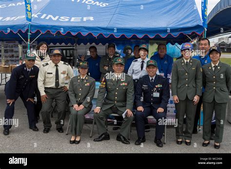 Camp Kinser Okinawa Japan Members Of The Japan Self Defense Force