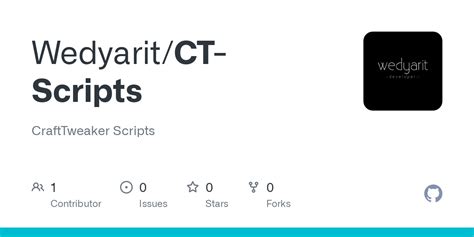 GitHub - Wedyarit/CT-Scripts: CraftTweaker Scripts