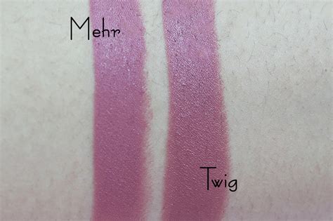 MAC Mehr Vs Twig Mac Mehr Mac Twig Mac Lipstick