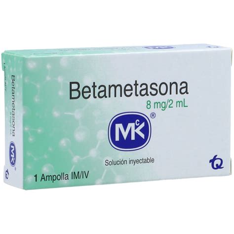 Betametasona Mk 8Mg 2mL Caja X 1 Ampolla Solución Inyectable Los