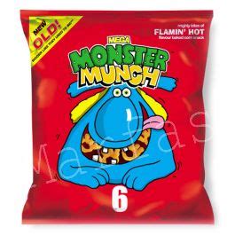 Walkers Monster Munch Flammin Hot 40g X30 Box