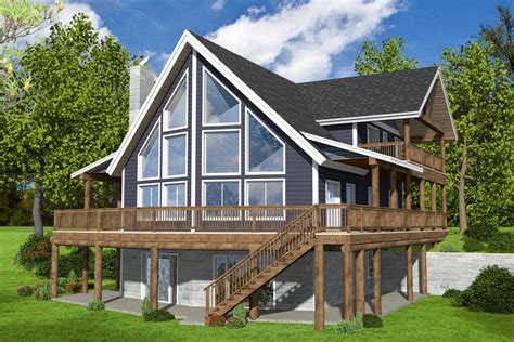 3806 Square Foot Cabin With Floor To Ceiling Windows And Wraparound Deck 350034gh