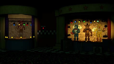 Fnaf Movie C4d All The Gang By Elfoxyproyt On Deviantart