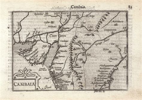 A 16th Century Miniature Map Of Northern India Altea Gallery