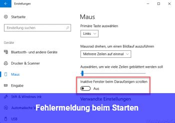 Fehlermeldung Beim Starten Windows 10 Net