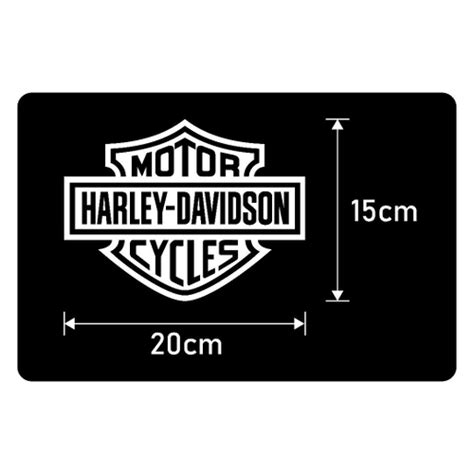 Adesivo Emblema Harley Davidson Motor Cycles X Cm Cores Em