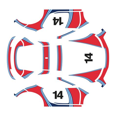 Martini Dakar Edition Decals Set For Carrera 911 992 2023