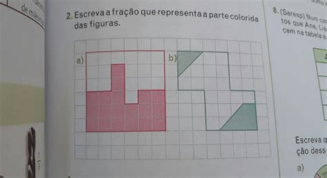 Escreva Um Produto Que Represente A Parte Colorida Da Figura - Escreva A Fração Que Representa A Parte Colorida Das Figuras - NAZAEDU