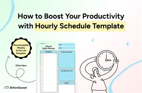 How To Boost Your Productivity With Hourly Schedule Template