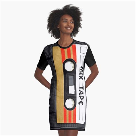 Mix Tape Cassette T Shirt Dress 80s Fancy Dress 80s Fancy Dress Women Fancy Dress