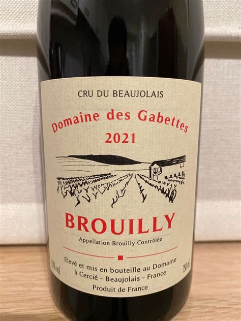 2021 domaine des Gabettes Côte de Brouilly France Burgundy