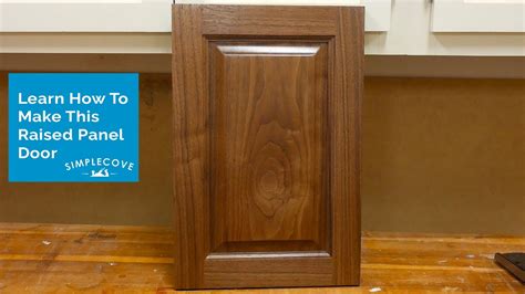 How To Make A Raised Panel Cabinet Door Youtube