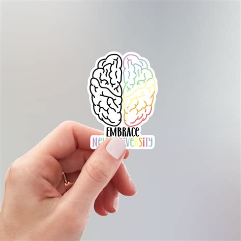 Embrace Neurodiversity Sticker Die Cut Sticker Vinyl Etsy