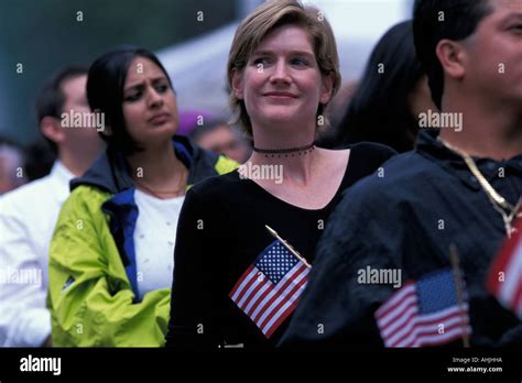 Usa Washington Seattle English Born Jane Richardson Smiles After Being