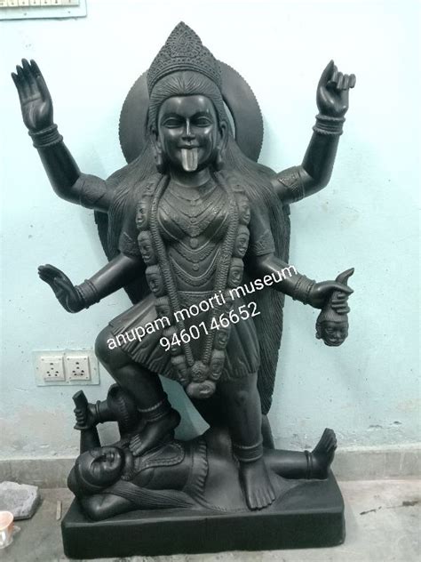 Multicolors Black Marble Mahakali Statue Pattern Printed Packaging