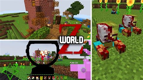 NUEVO ADDON DE APOCALIPSIS ZOMBIE PARA MINECRAFT PE WORLD Z YouTube