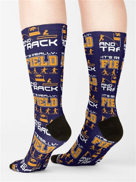 "Track And Field It's Really Field And Track" Socks for Sale by jaygo | Redbubble