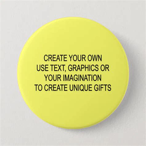 Create Your Own Large Button Badges Zazzle