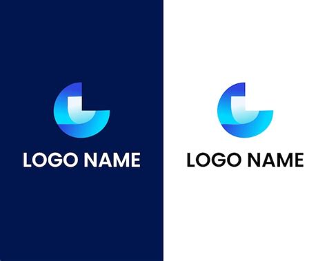 Plantilla de diseño de logotipo moderno letra c y l Vector Premium