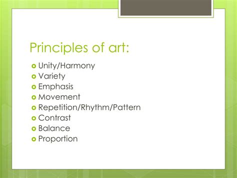 Ppt Principles Of Art Powerpoint Presentation Free Download Id 2639347