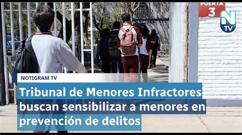 Tribunal De Menores Infractores Buscan Sensibilizar A Menores En