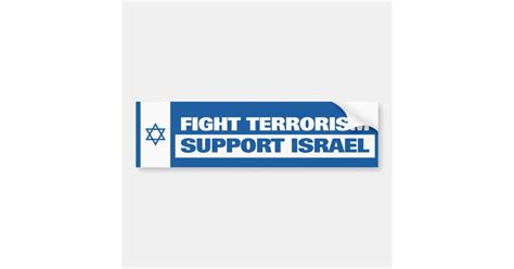 Support Israel Bumper Sticker Zazzle