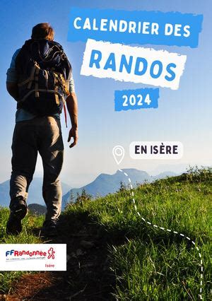 Calaméo Calendrier des randonnées pédestres 2024 en Isère