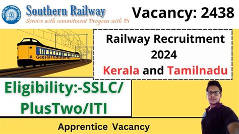 Southern Railway Apprentice Recruitment Apply Online For