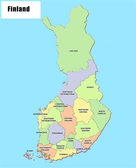 Finland Political Map