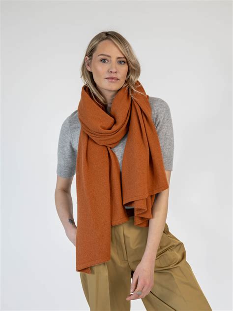 Travelwrap Sjaalmania Cosy Chic Cayenne Bruine Sjaal Cashmere Sjaal