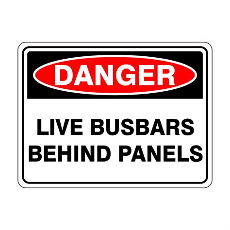 Live Busbars Behind Panels Buy Now Discount Safety Signs Australia