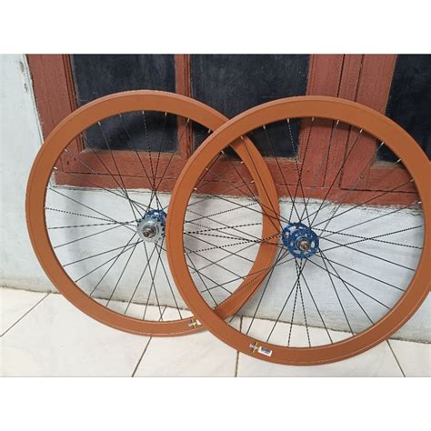 Jual Wheel Set C Sepeda Fixie Model Doltrap Fix Gear Shopee Indonesia