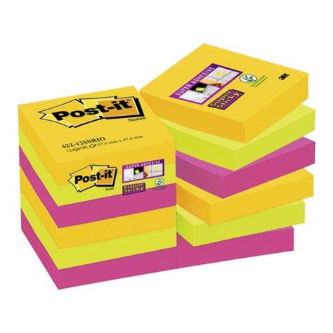 Bloc De Notas Adhesivas 3m Post It Super Sticky 622 47 6x47 6 Mm