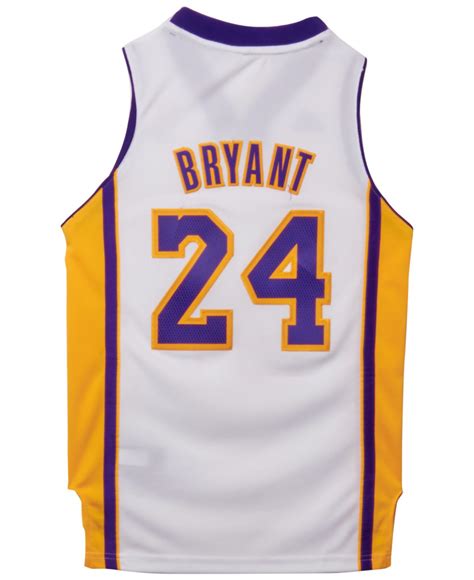 adidas Kids' Kobe Bryant Los Angeles Lakers Swingman Jersey in White ...