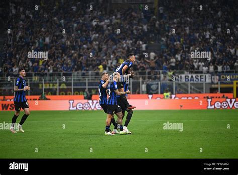 Milan Italy 16th Sep 2023 Marcus Thuram Of Inter Fc Celebrating