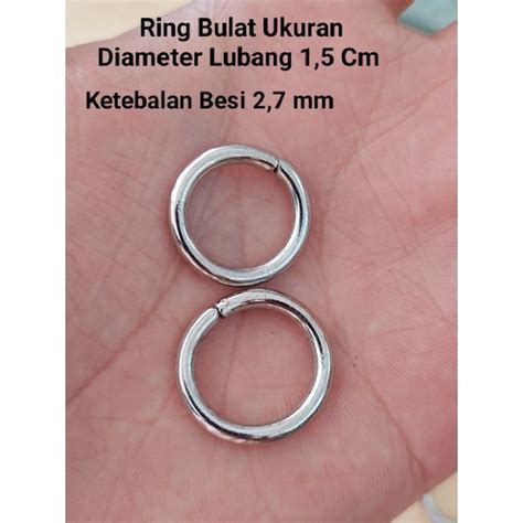 Jual Ring Besi Bulat Ring O Ukuran Cm Ketebalan Besi Mm Warna