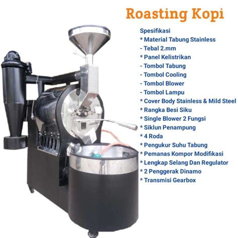 Mesin Roasting Kopi Kapasitas 10 Kg Lazada Indonesia