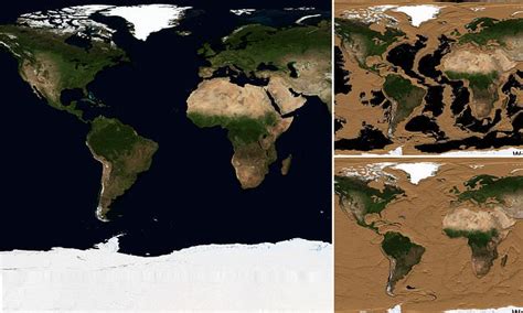 Timelapse Shows How Earth Would Look If The Oceans Drained Daily Mail Online