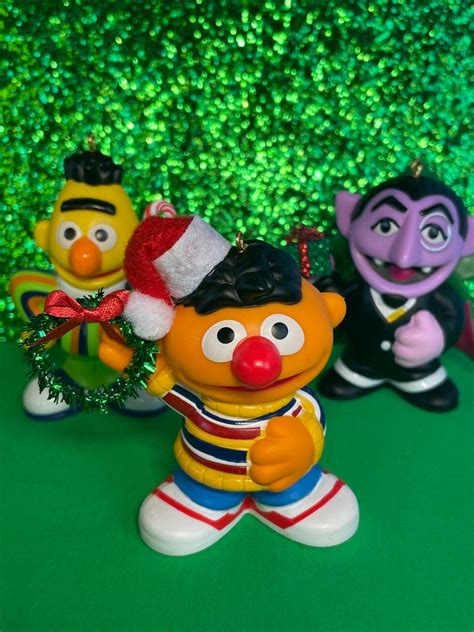 SESAME STREET MUPPETS Burt Ernie and the Count Toys Turned - Etsy