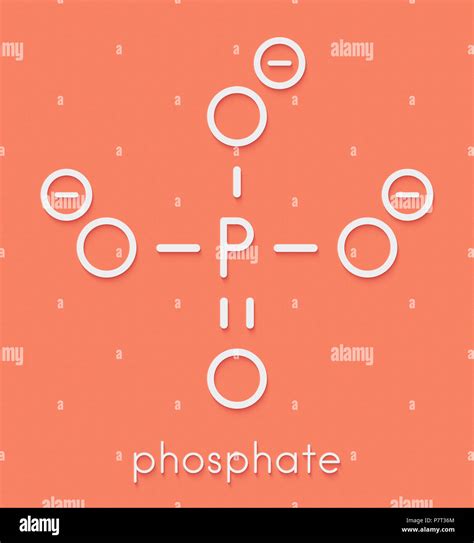 Phosphate Anion Chemical Structure Skeletal Formula Stock Photo Alamy