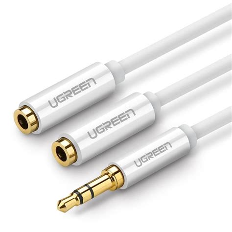 Rozdzielacz Audio Ugreen Kabel Aux Jack Mm Av Cm Bia Y W