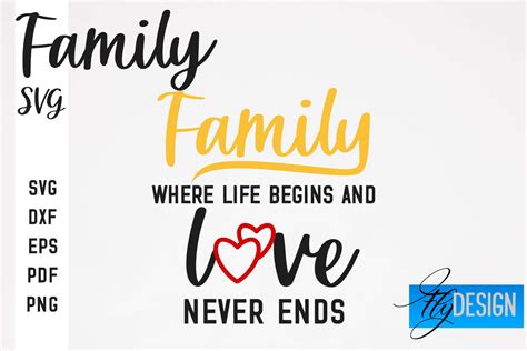 Family SVG | Family Quotes SVG Design Graphic by flydesignsvg ...